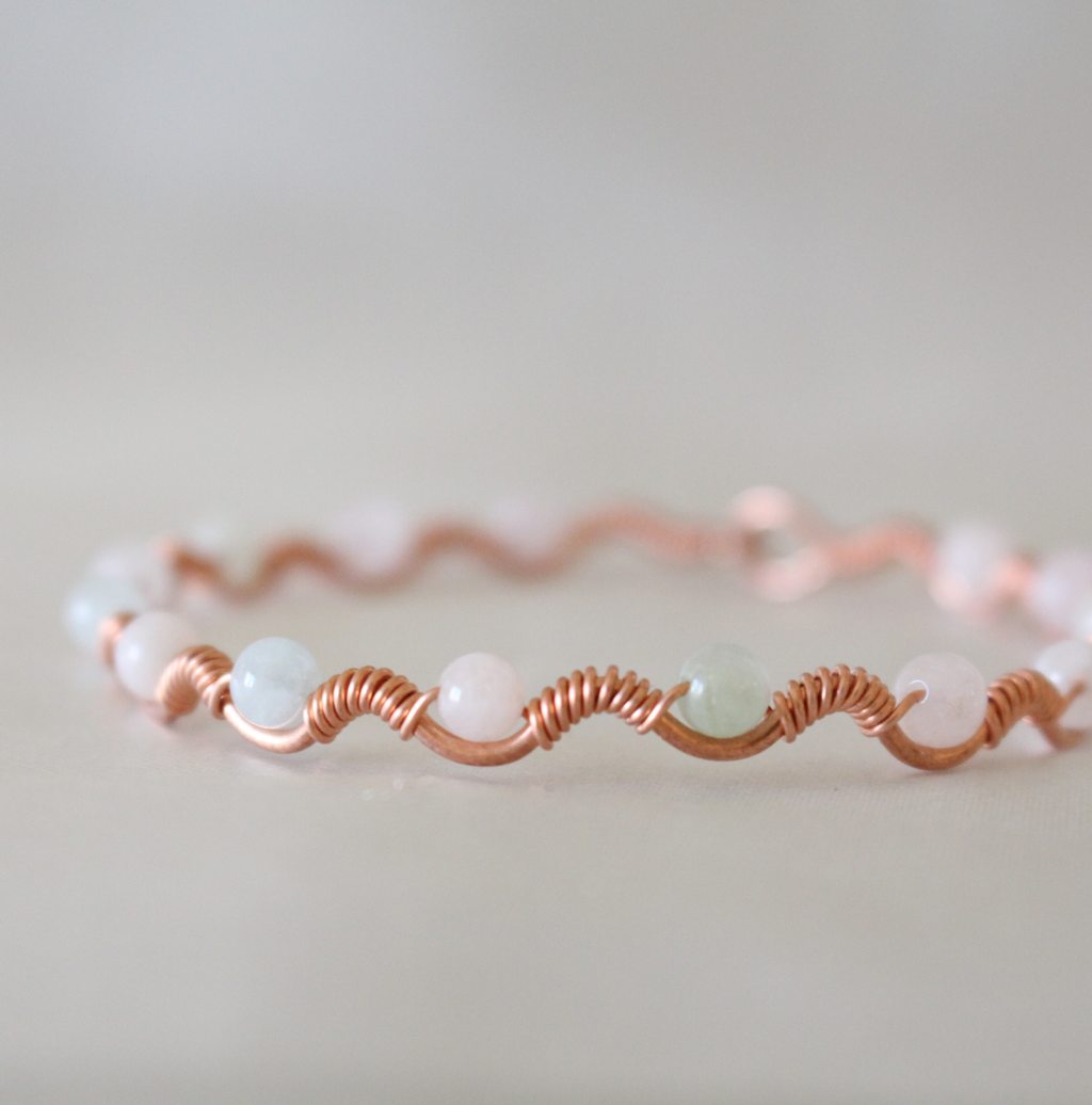 Dalga Model Morganit Oval Kesim