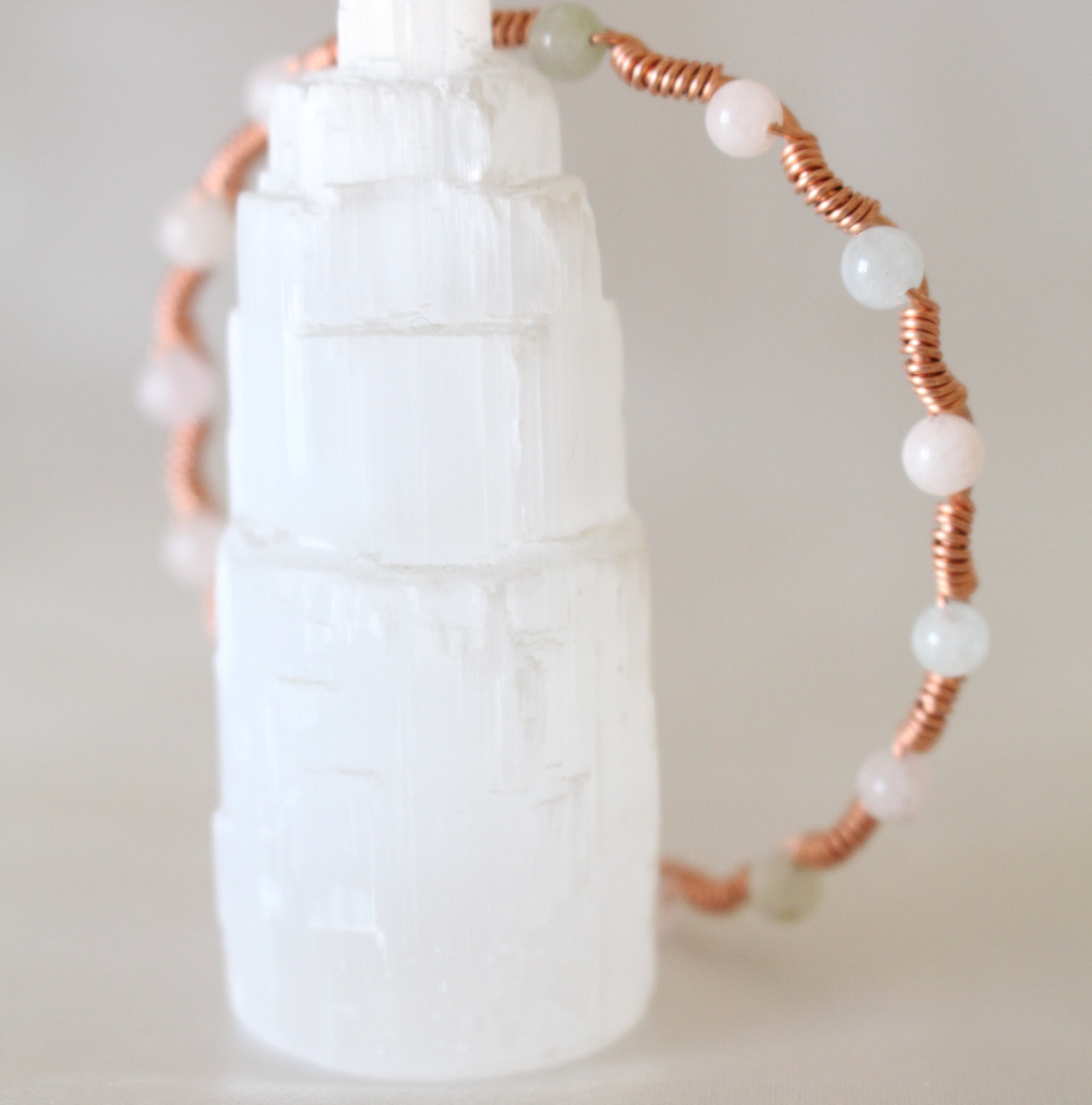 Dalga Model Morganit Oval Kesim