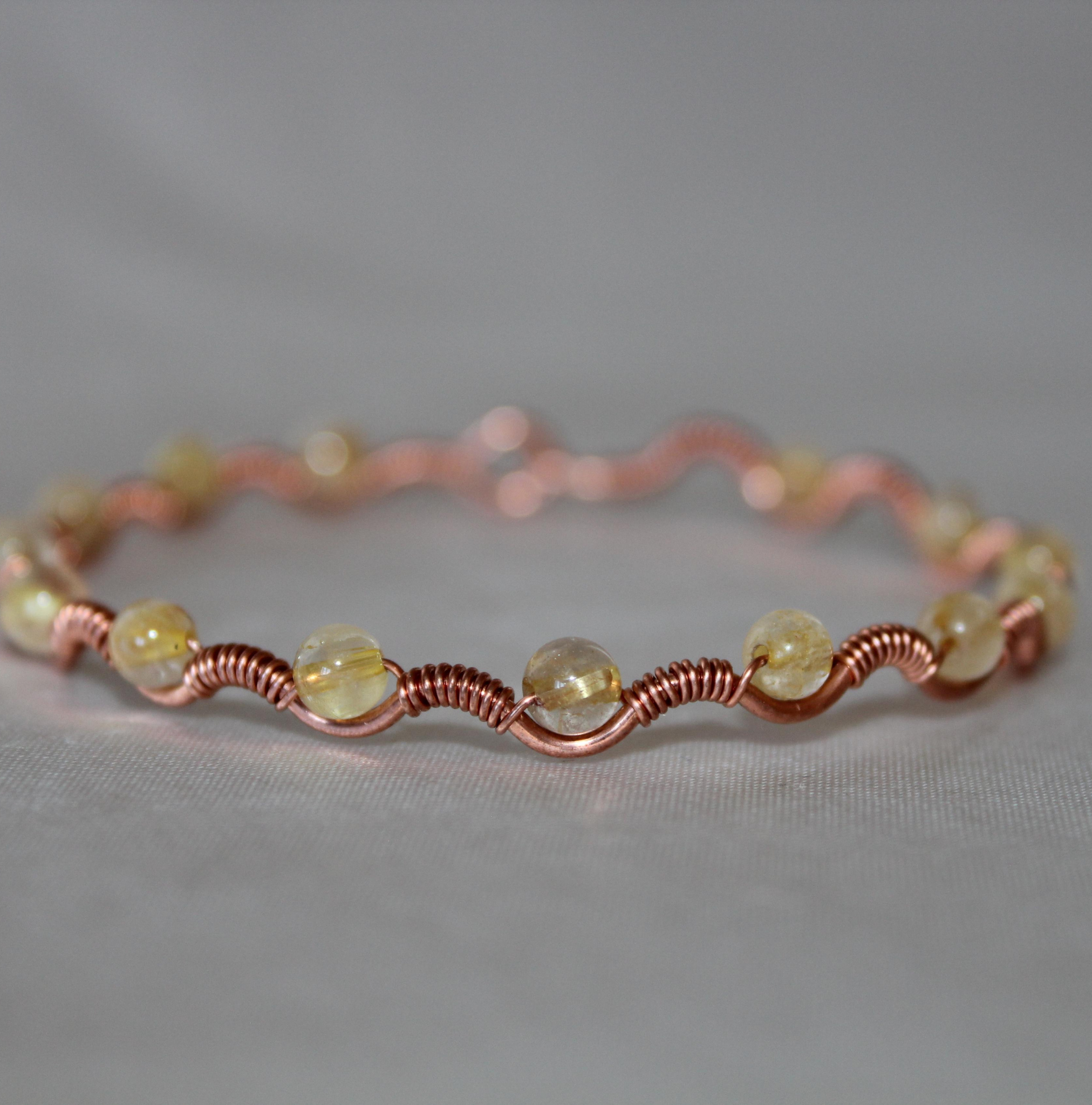 Dalga Model Sarı Rutil Kuvars Oval Kesim