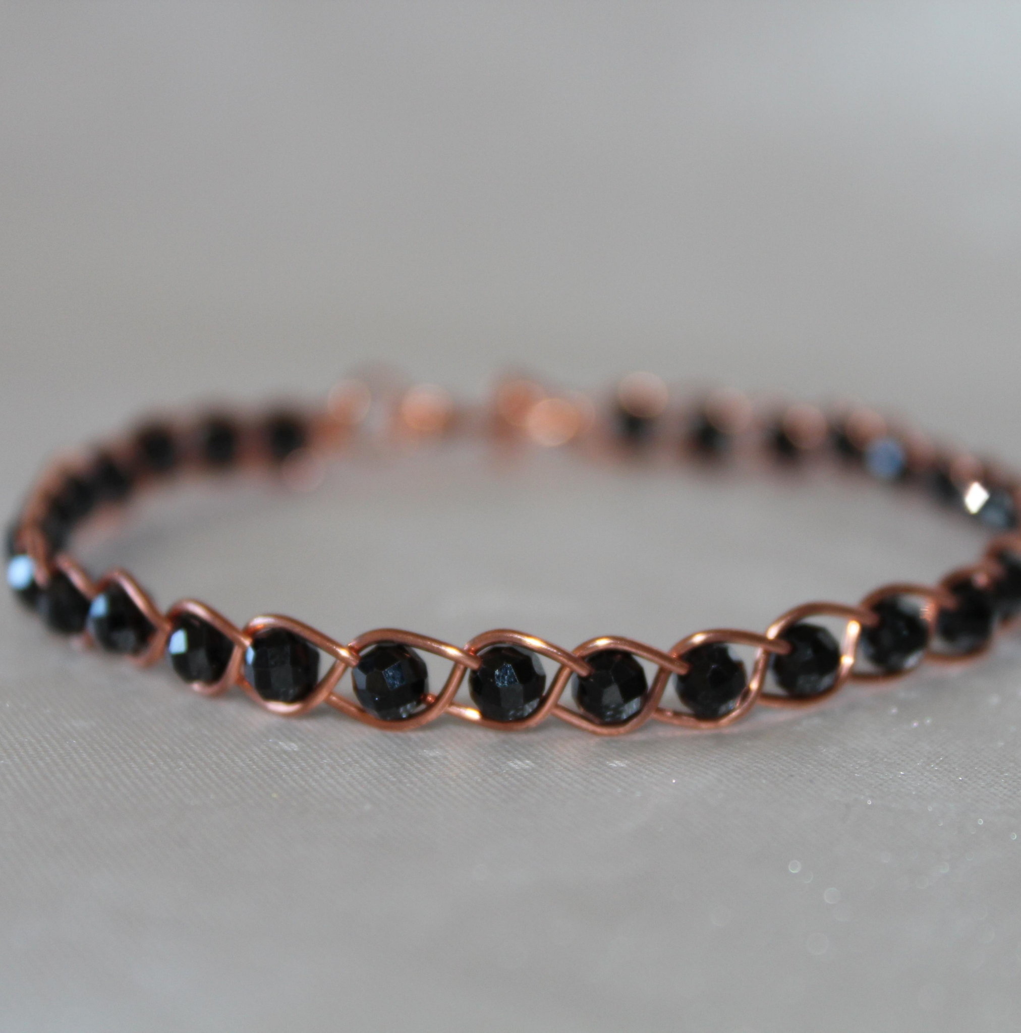 Örgü Model Siyah Turmalin  Faset Kesim