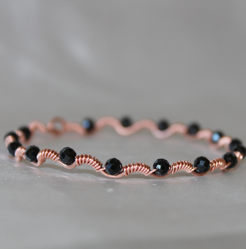 Dalga Model Siyah Turmalin Faset Kesim