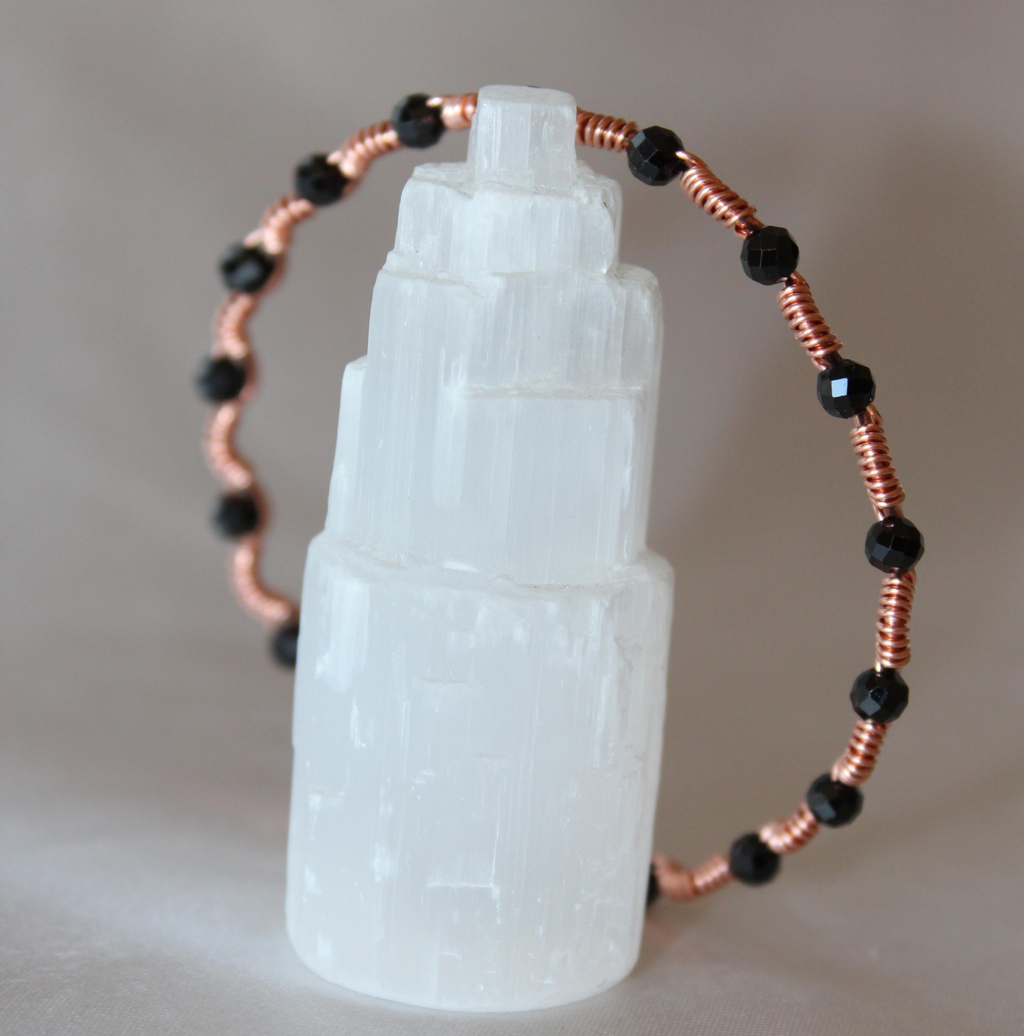 Dalga Model Siyah Turmalin Faset Kesim