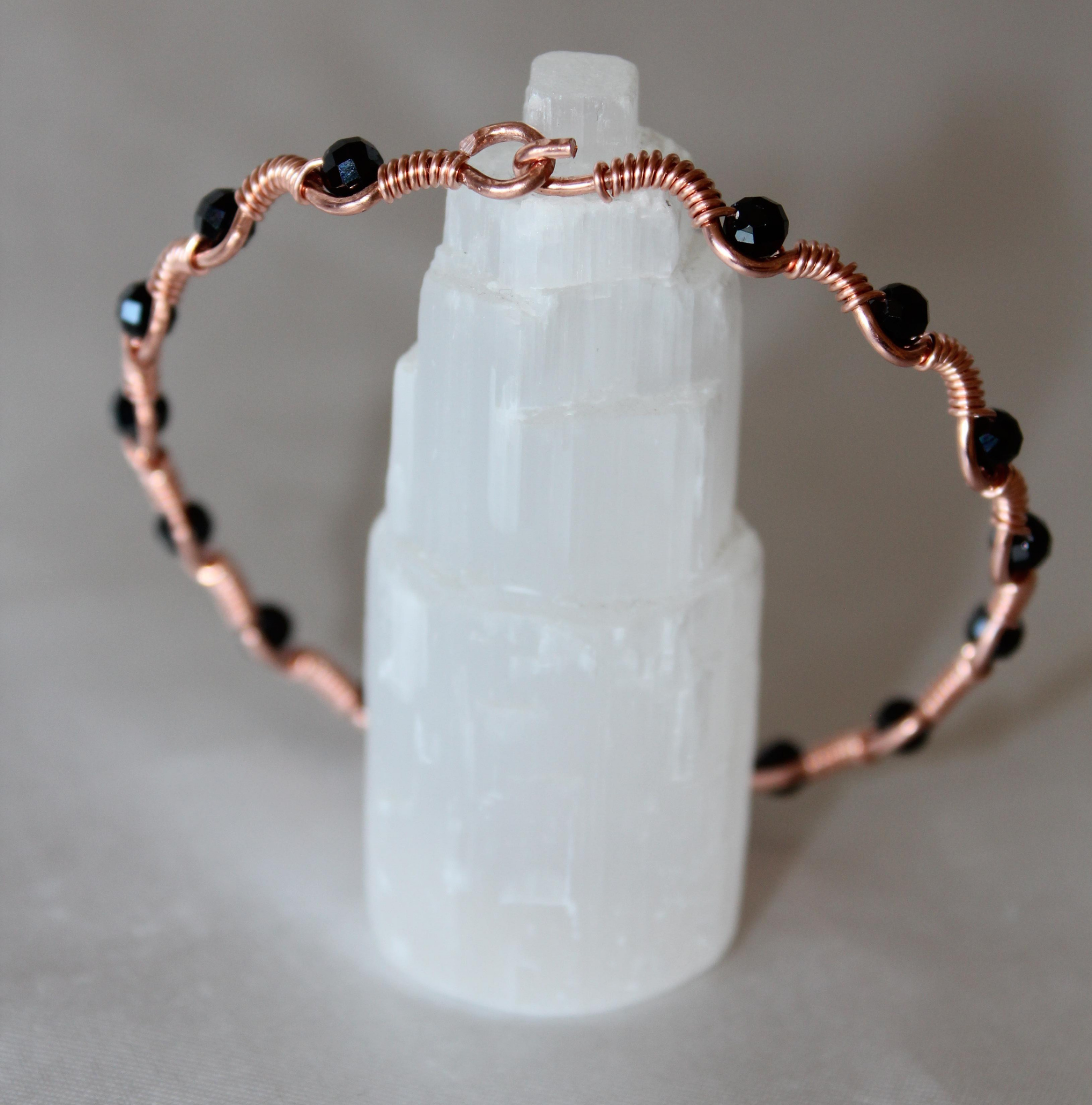 Dalga Model Siyah Turmalin Faset Kesim