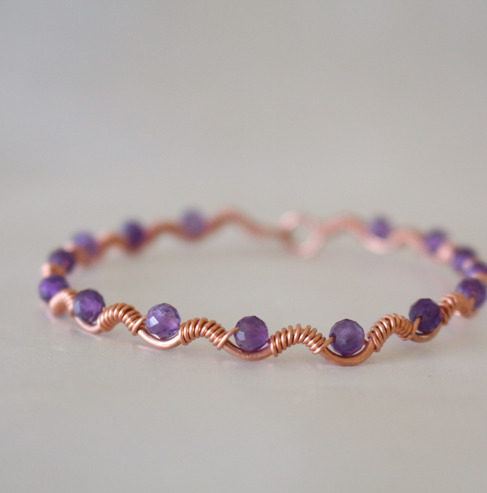 Dalga Model Ametist Faset Kesim