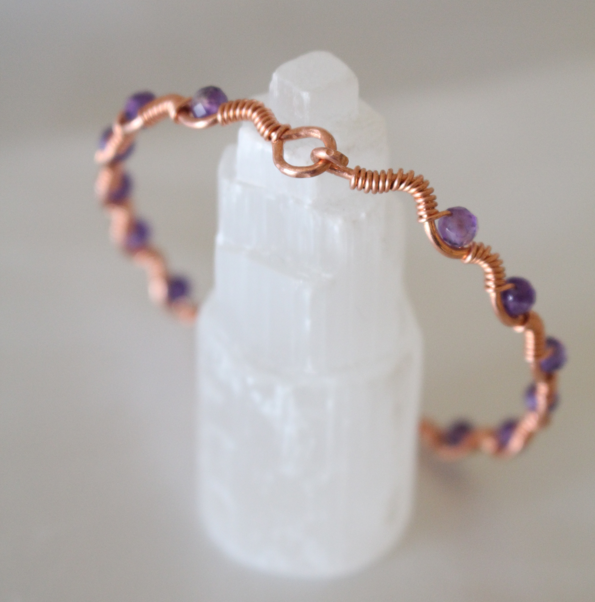 Dalga Model Ametist Faset Kesim