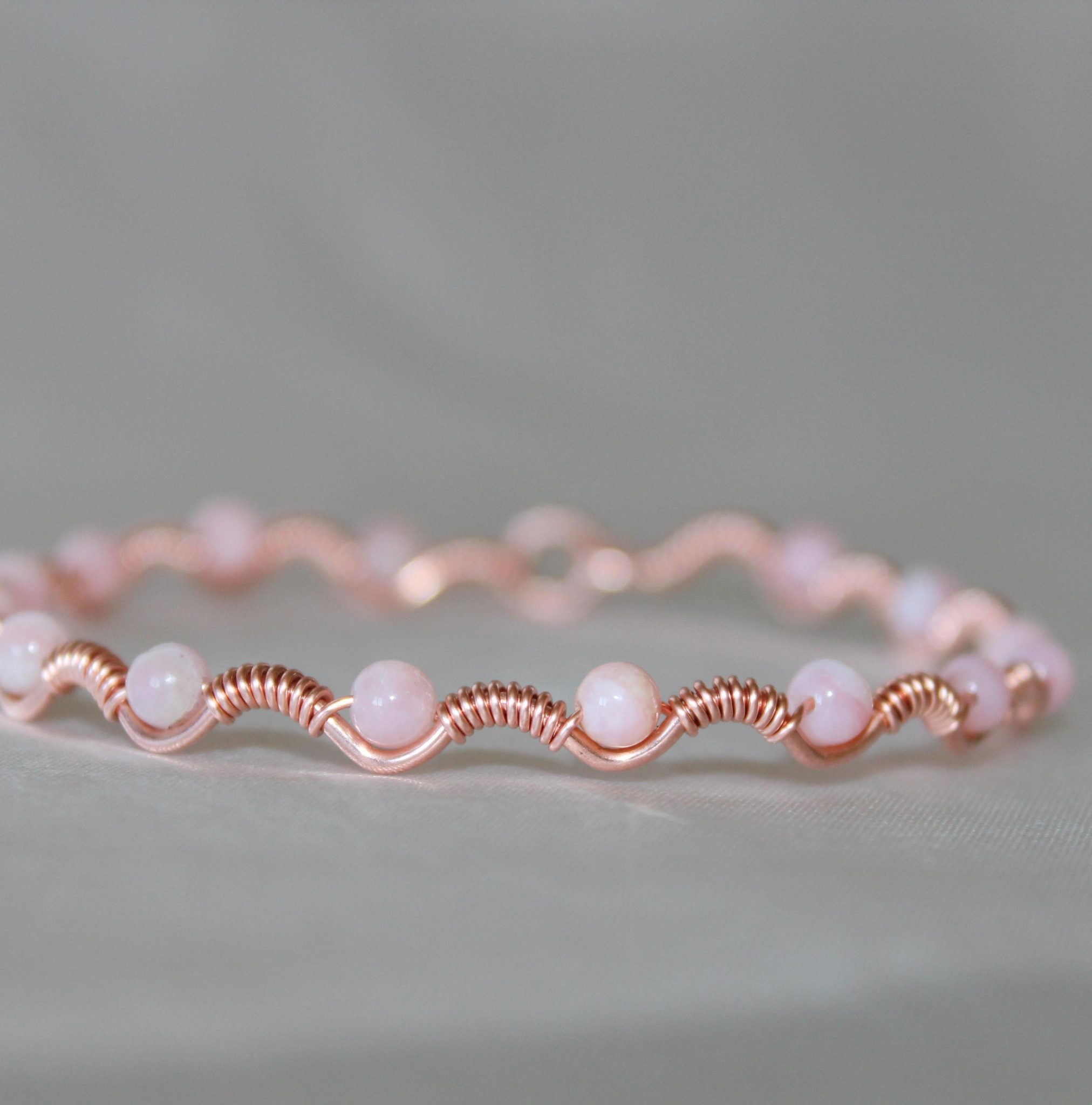 Dalga Model Pembe Opal Oval Kesim