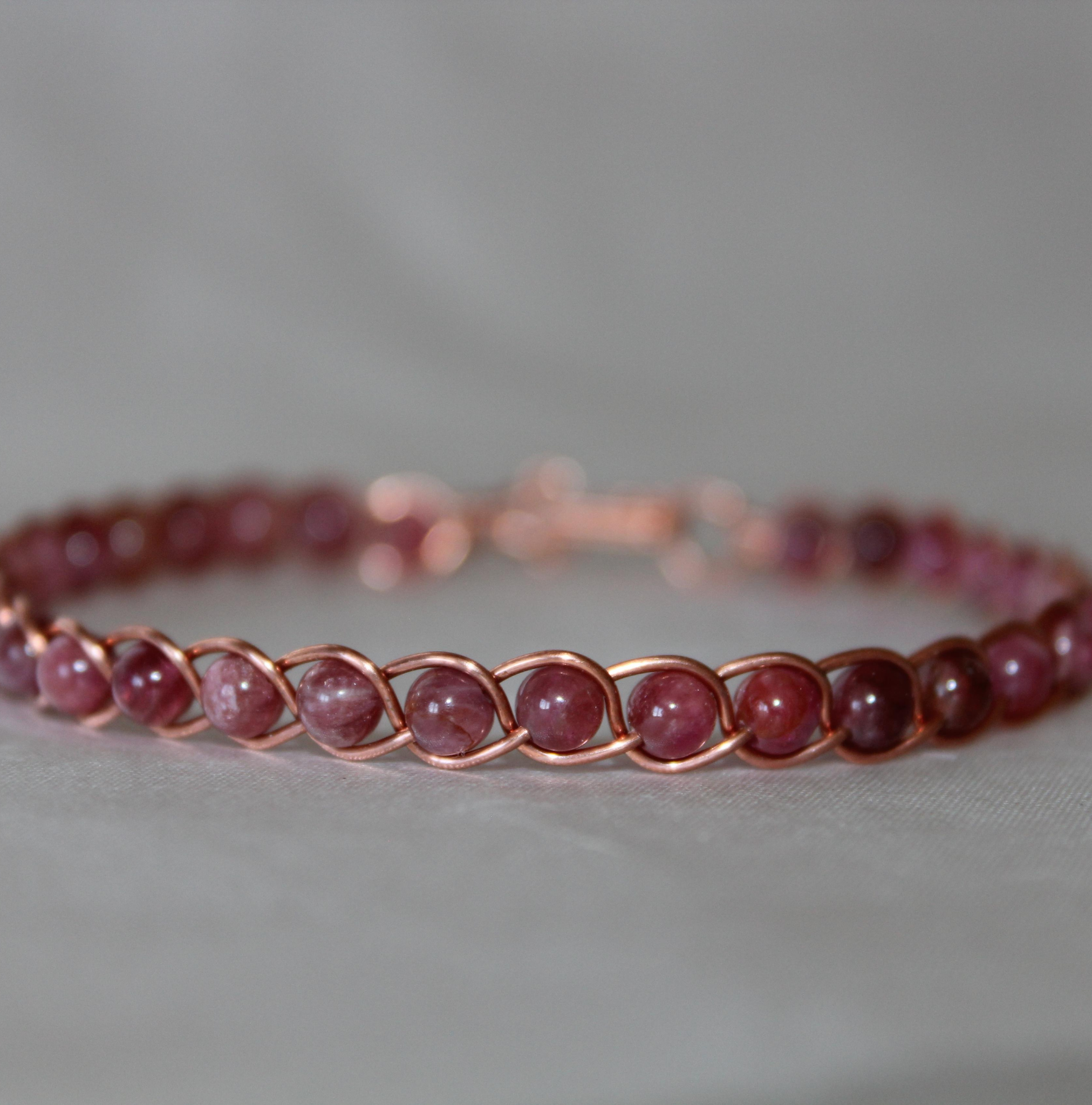 Örgü Model Pembe Turmalin Oval Kesim