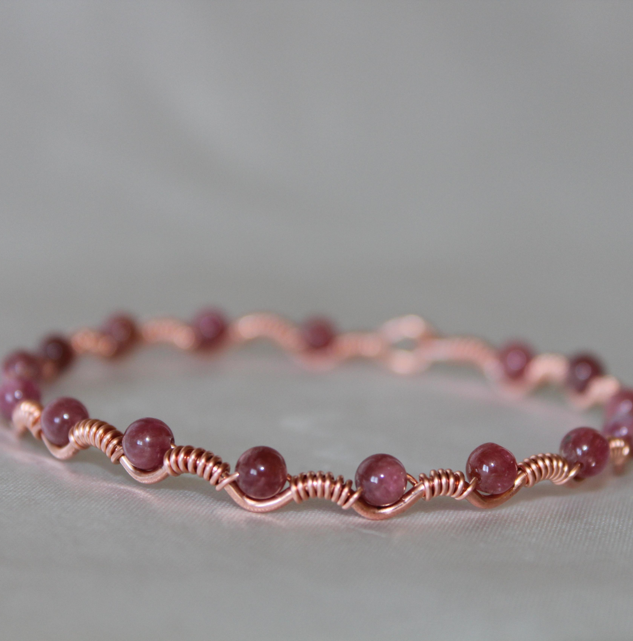 Dalga Model Pembe Turmalin Oval Kesim