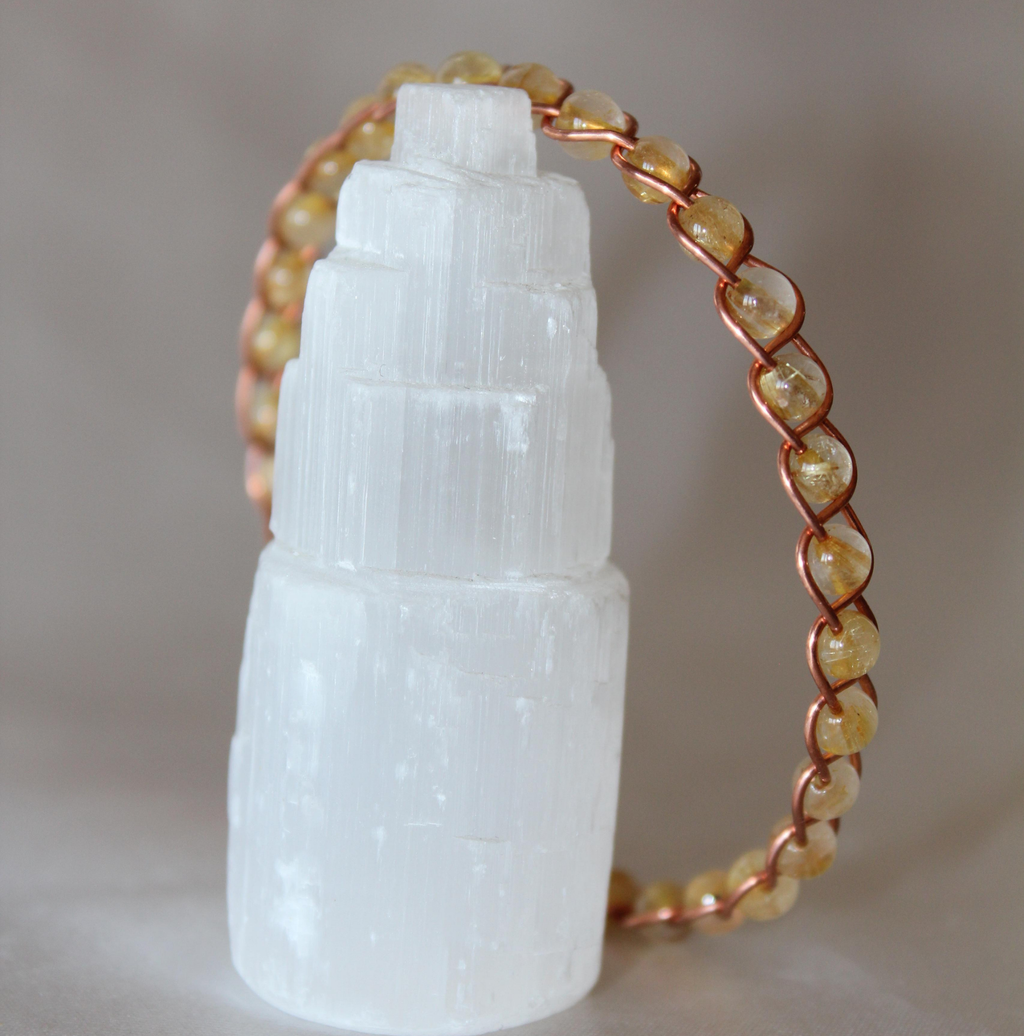 Örgü Model Sarı Rutil Kuvars Oval Kesim