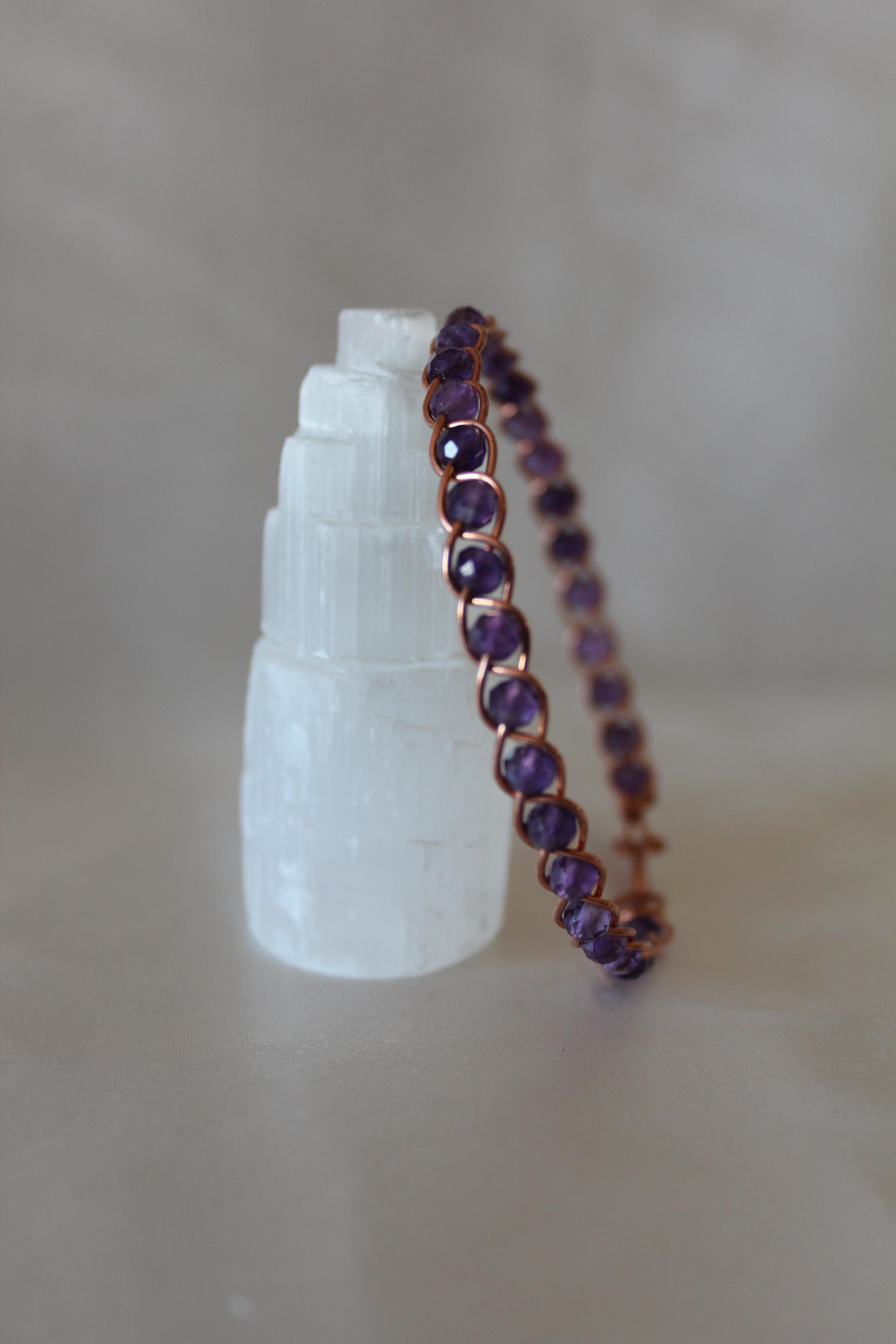 Örgü Model Ametist Faset Kesim