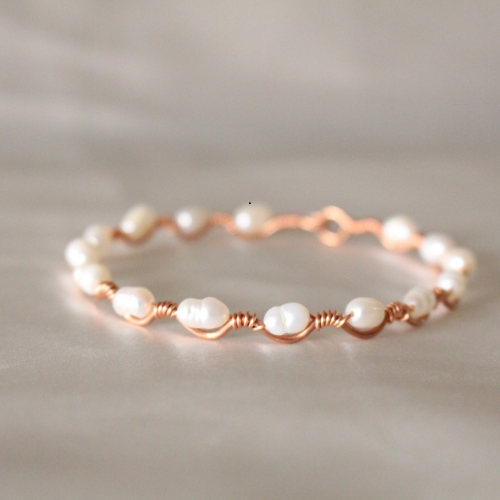 Dalga Model Beyaz Arpa İnci