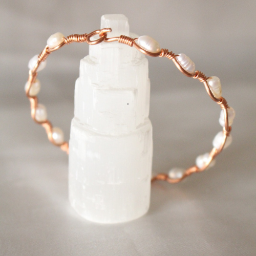 Dalga Model Beyaz Arpa İnci