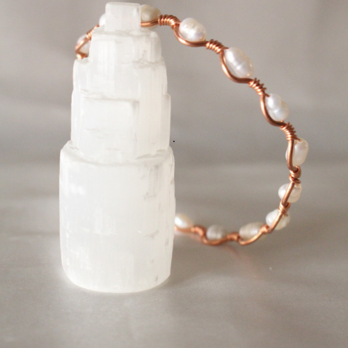 Dalga Model Beyaz Arpa İnci