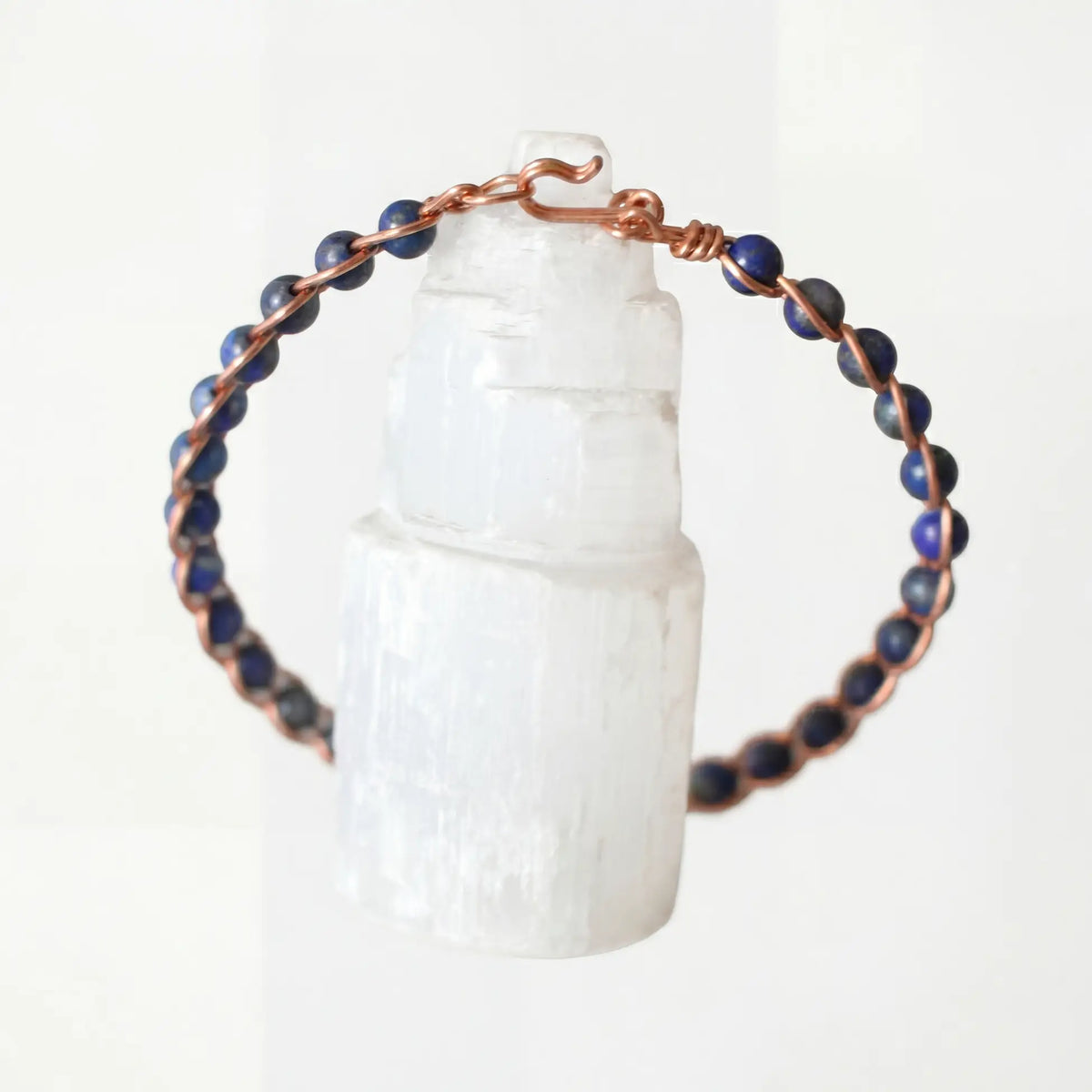 Örgü Model Lapis Lazuli Oval Bilezik