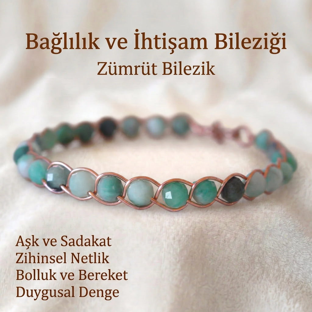 Örgü Model Zümrüt Bilezik