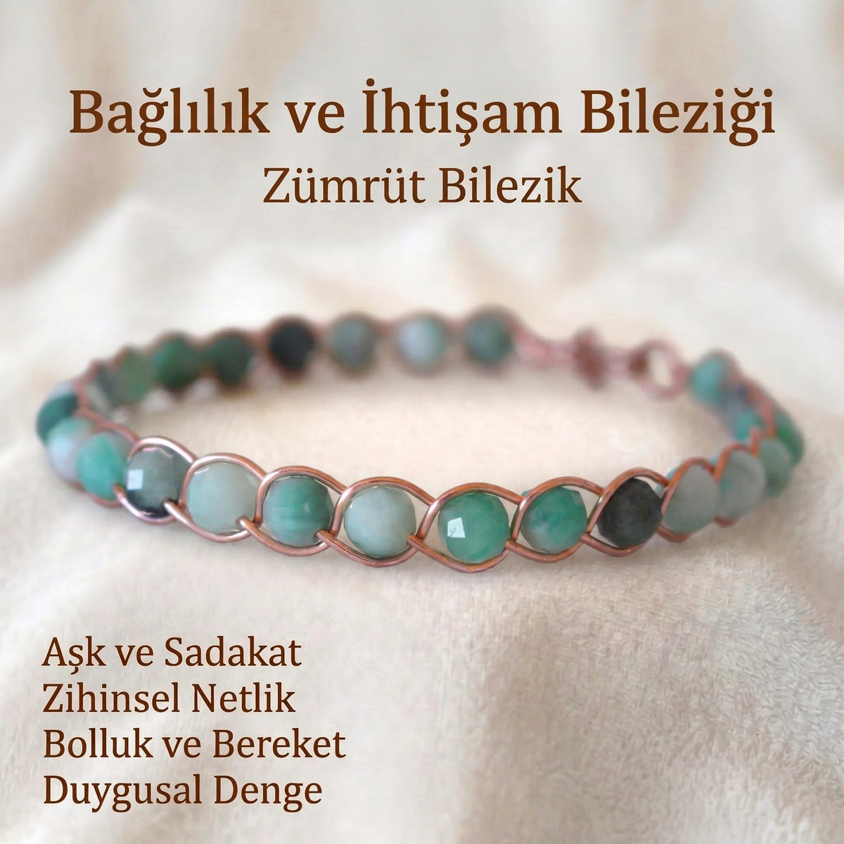Örgü Model Zümrüt Bilezik