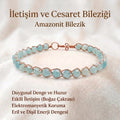 Örgü Model Amazonit Küp Bilezik
