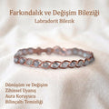 Örgü Model Labradorit Oval Bilezik
