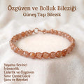 Örgü Model Güneş Taşı Küp Bilezik