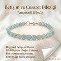 Amazonit küp - Gümüş