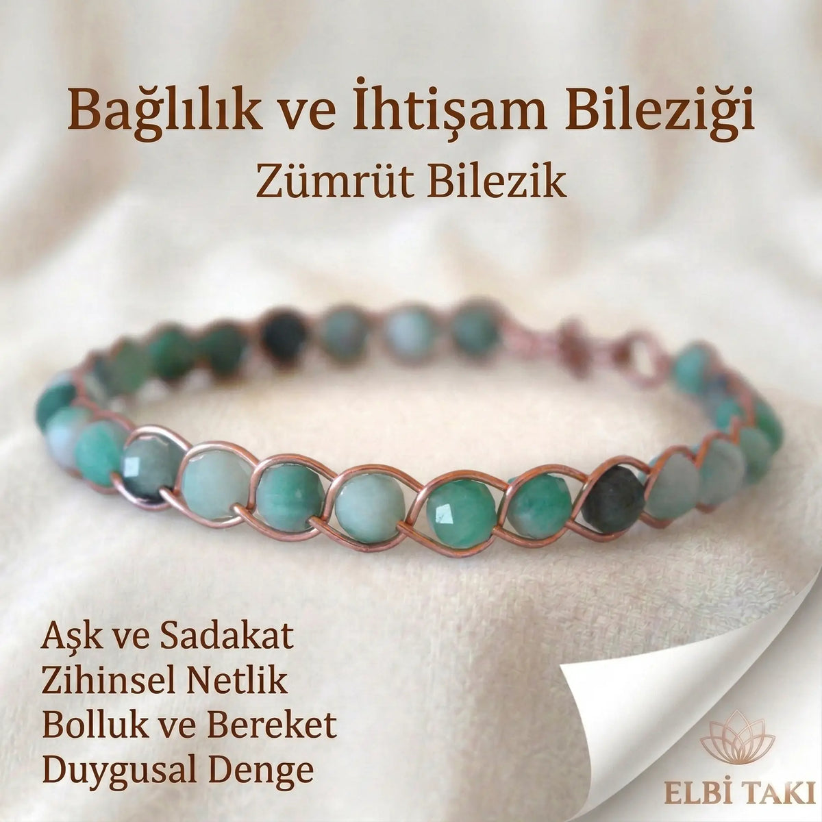 Örgü Model Zümrüt Bilezik
