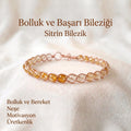 Örgü Model Sitrin Küp Bilezik