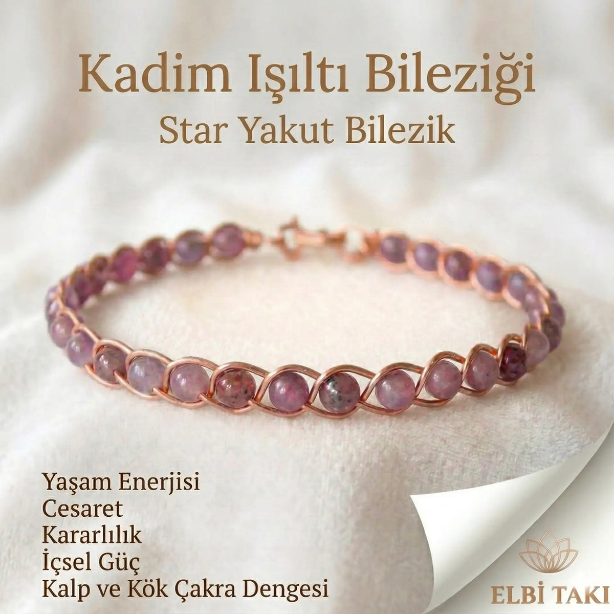 Örgü Model Star Yakut Oval Bilezik