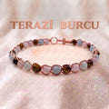 ♎ Saf Bakır Terazi Burcu Doğaltaş Bilezik