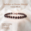 Örgü Model Granat Oval Bilezik