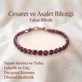 Örgü Model Yakut faset Bilezik