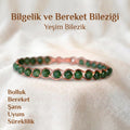 Örgü Model Kanada Yeşim Oval Bilezik