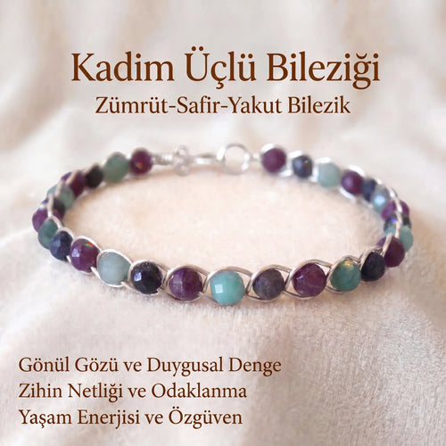 Zümrüt Safir Yakut Gümüş