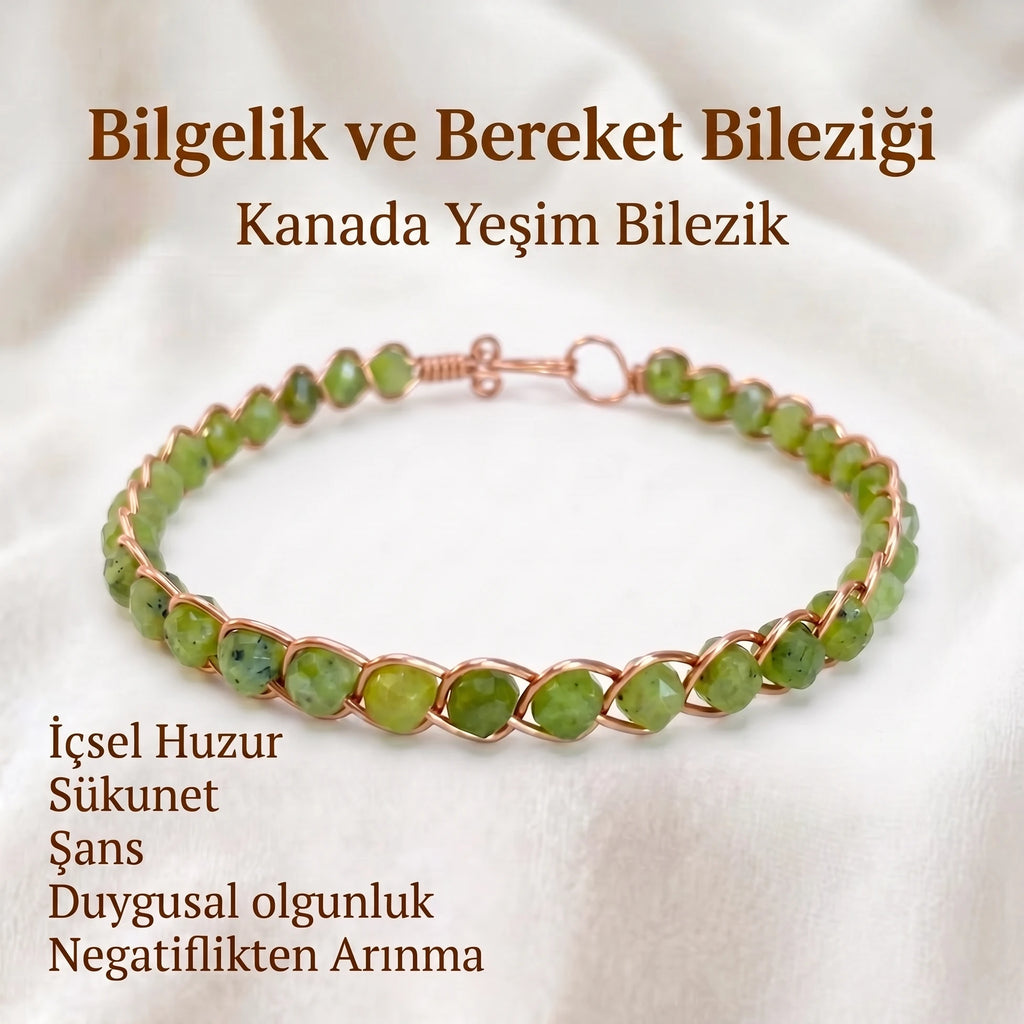 Örgü Model Kanada Yeşim Küp Bilezik