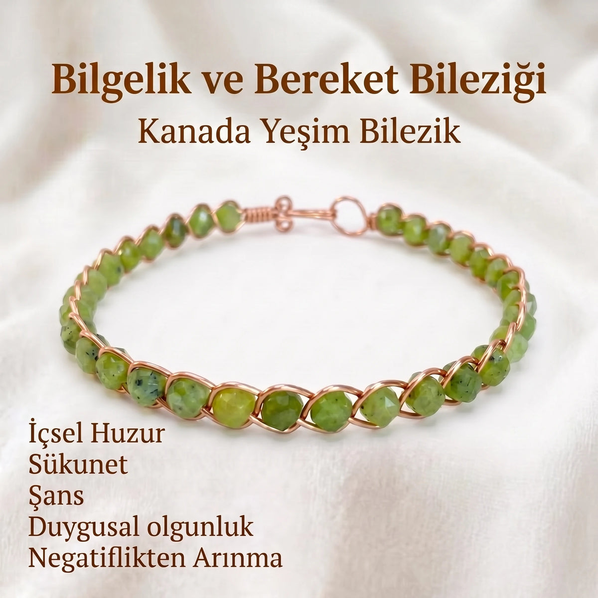 Örgü Model Kanada Yeşim Küp Bilezik