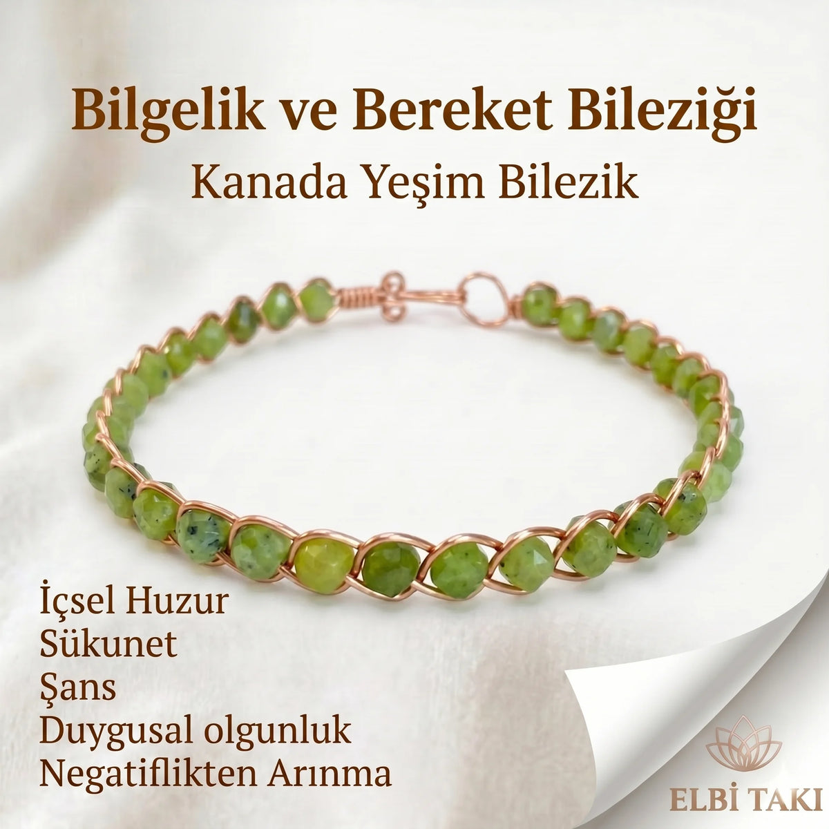 Örgü Model Kanada Yeşim Küp Bilezik