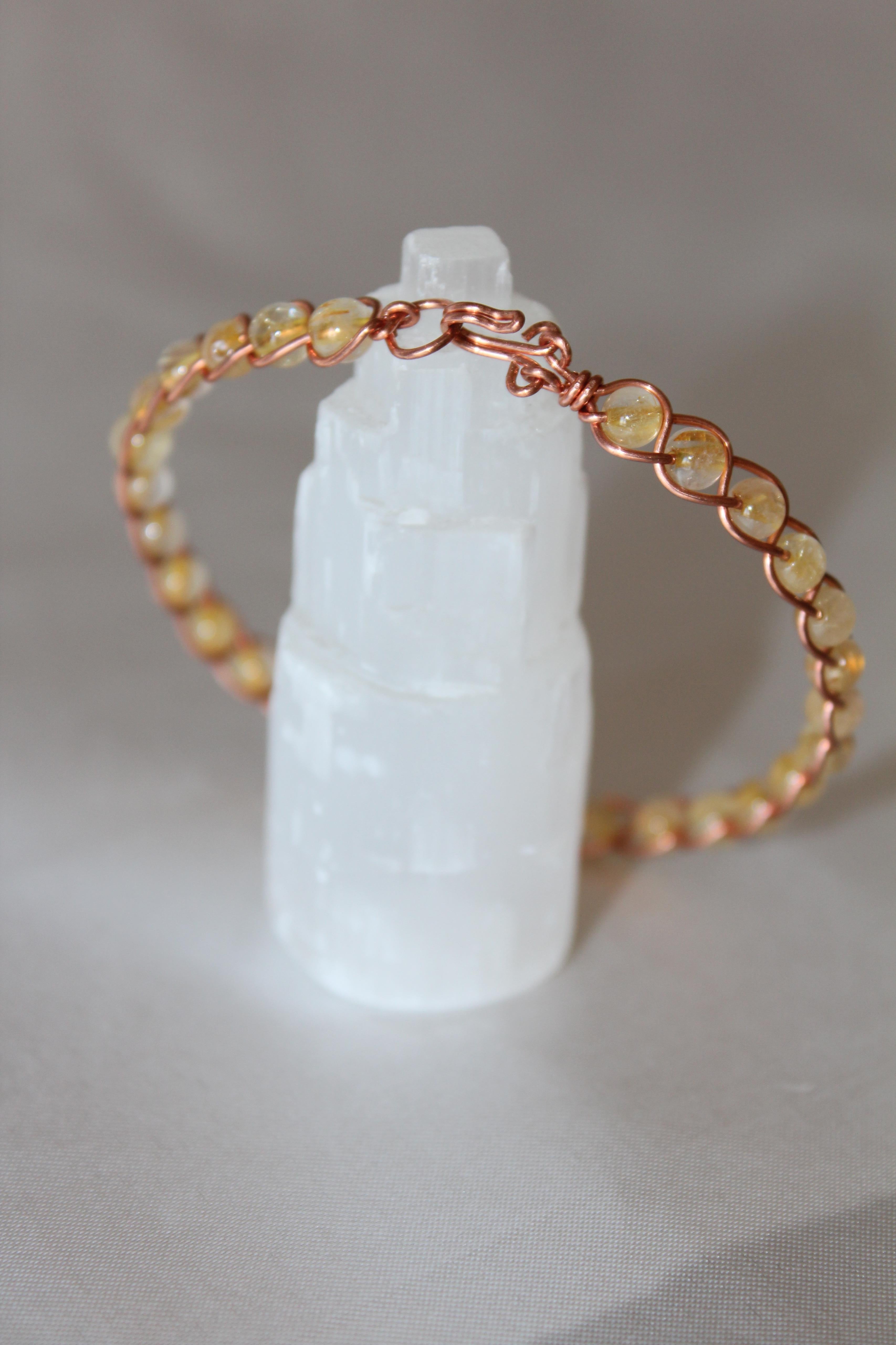 Örgü Model Sarı Rutil Kuvars Oval Kesim