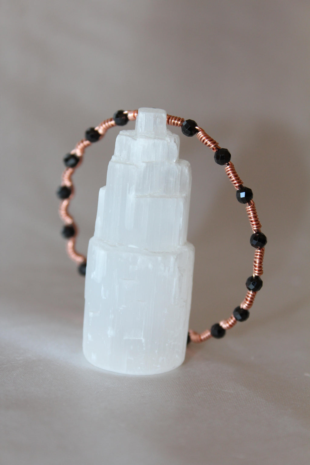 Dalga Model Siyah Turmalin Faset Kesim