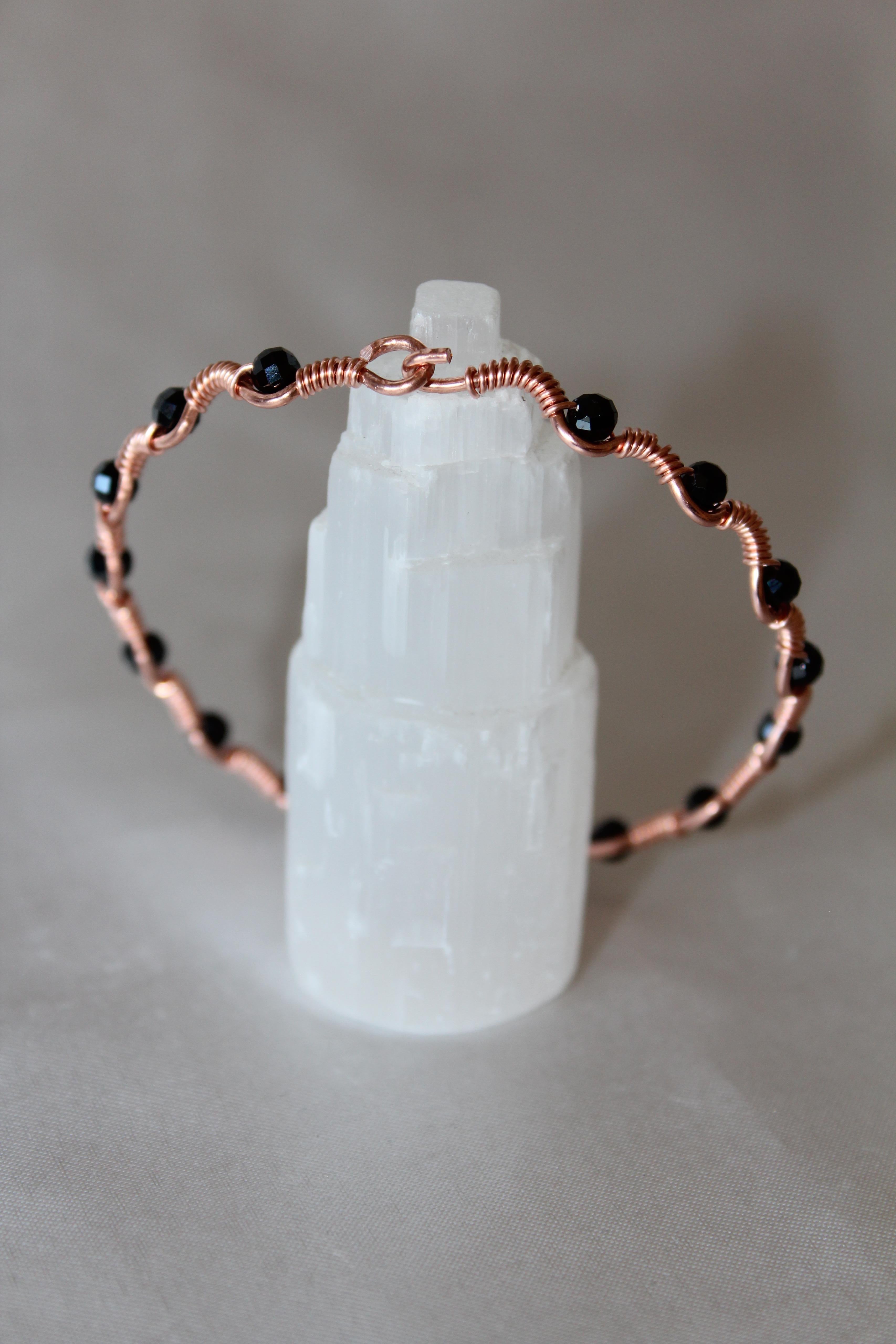 Dalga Model Siyah Turmalin Faset Kesim