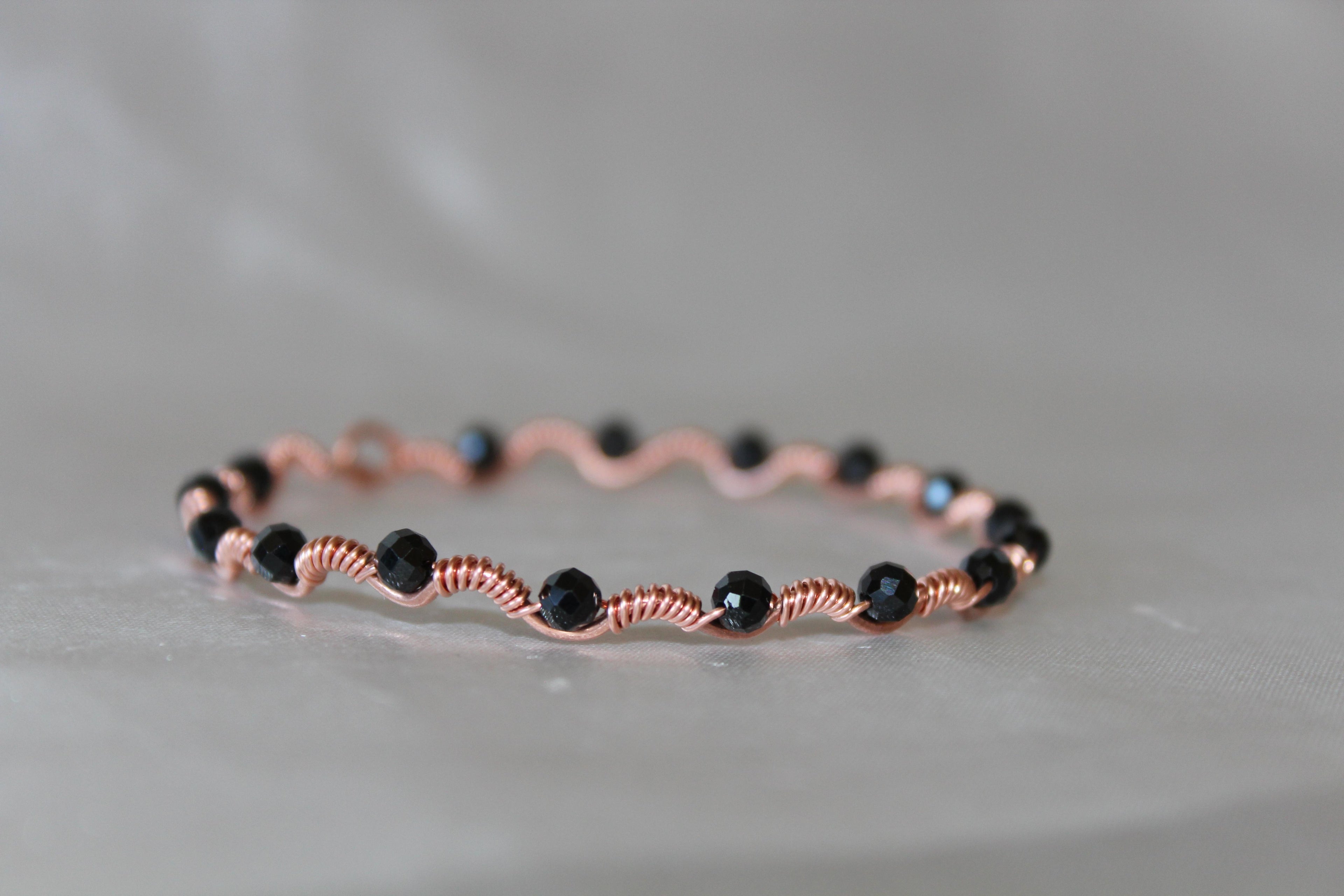 Dalga Model Siyah Turmalin Faset Kesim