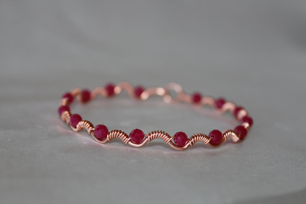 Dalga Model Yakut Ruby Faset Kesim